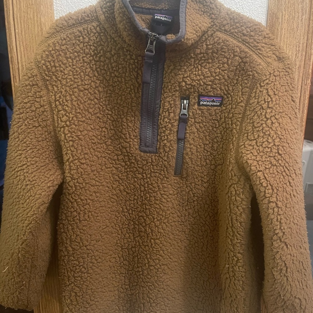 Patagonia-Youth small -fleece - zip pullover